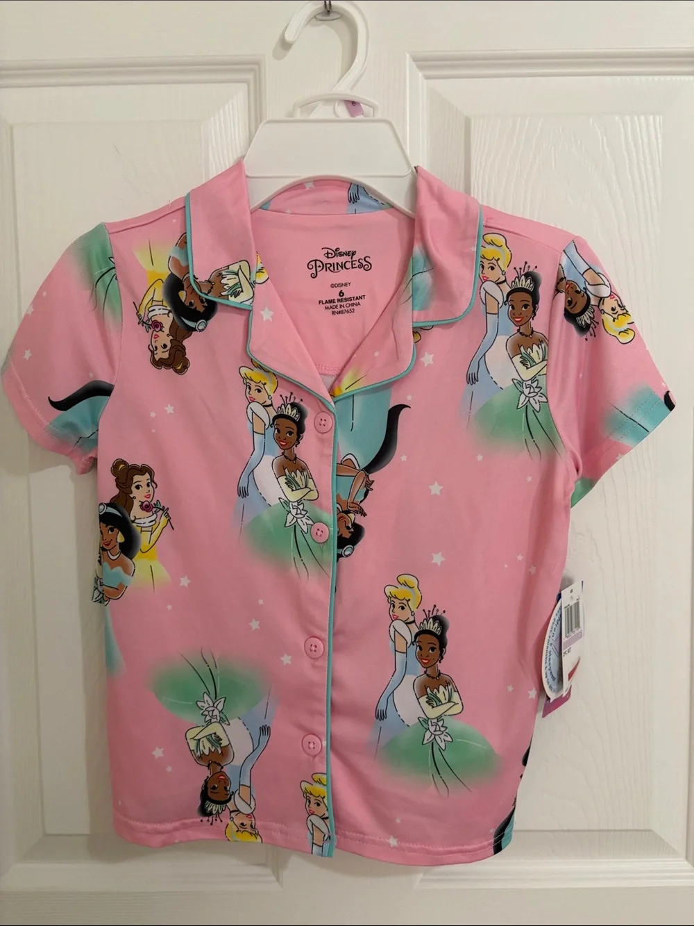 Disney princess Pink Girls Pajama Set